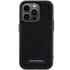 KARL LAGERFELD Futrola Rhinestone Logo Metal Plate, za iPhone 15 Pro, crna