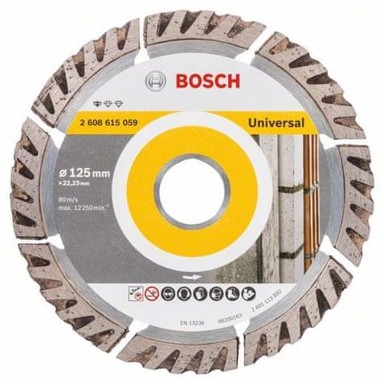 BOSCH Dijamantni disk za rezanje Standard for Universal, 125 × 22,23 mm