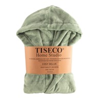 TISECO HOME STUDIO Zeleni dječji ogrtač od mikropliša Delux