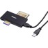 HAMA Čitač kartica USB 3.0 multi-čitač kartica SD/MicroSD/CF/MS, crna