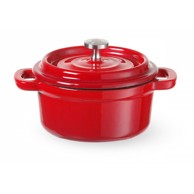 HENDI Lonac od lijevanog željeza s poklopcem prikladni za indukcijsko kuhalo 270 ml