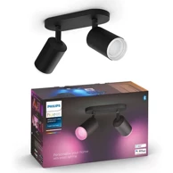 PHILIPS Hue reflektor Fugato, GU10, 2x5,7 W, 230 V, WCA, crna