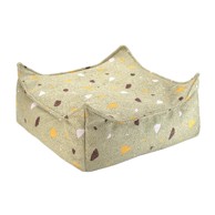 WIGIWAMA Zelena vreća za bebe od bouclé tkanine/od šenila Terrazzo Square 