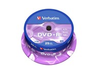 VERBATIM DVD+R medij, Matt Silver, 16×, 4,7 GB, spindle, 25 kom