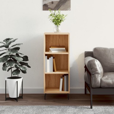 Komoda boja hrasta sonome 34,5x32,5x90 cm od konstruiranog drva