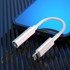 DUDAO Adapter Lightning / 3,5 mm mini, M/F 10 cm, bijela