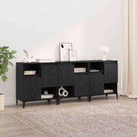 Komode 3 kom 60x35x70 cm od konstruiranog drva, crni hrast