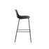 KAVE HOME Crna barska stolica (visine sjedala 74 cm) Altea 