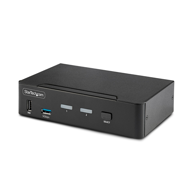 STARTECH KVM preklopnik D86A2-2-PORT-8K-KVM, 2-portni, 8K, crni