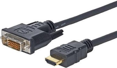 VIVOLINK Kabelski adapter 1 m HDMI DVI-D, crni