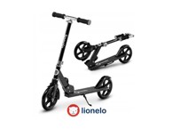 LIONELO Romobil Luca, za djecu i odrasle nosivost do 100kg, crni