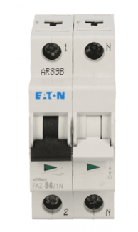 EATON Automatski osigurač 1+N B6 A 15 kA AC faz B6/1N