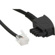 INLINE Telefonski kabel 18620, 20 m, crni