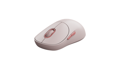 XIAOMI Miš 3, bežični, rozi