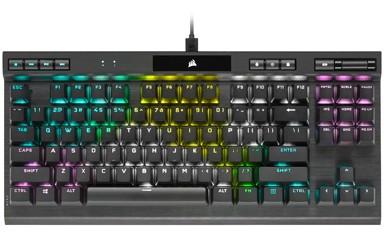 CORSAIR Tipkovnica K70 RGB TKL Champion Series, optičko-mehanička