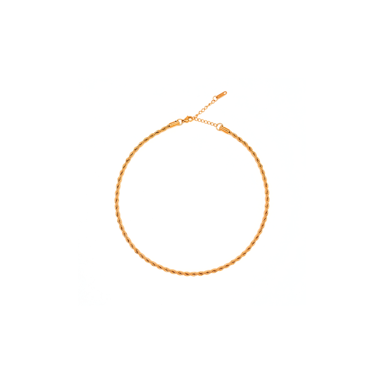 IMMACULATI Ogrlica Ropie N G, nehrđajući čelik, pozlata 18K