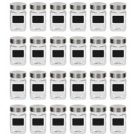 Staklenke za pohranu s naljepnicom, 24 kom, 300 ml