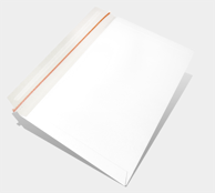 Kuverta od valovite ljepenke B4, bijela, 1/1