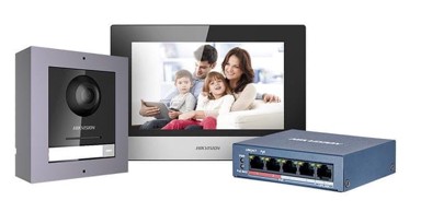 HIKVISION Video Intercom set DS-KIS602(B) kamera, monitor, 2 žice