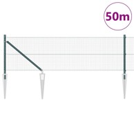 Zavarena žičana ograda s 13 igala, zelena, 0.4x50 m, čelik