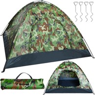 MALATEC Šator za kampiranje Army, plava, 4 osobe, 190 x 190 x 125 cm