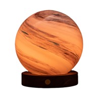 GINGKO LED stolna lampa u tamnoj prirodnoj boji sa staklenim sjenilom (visina 13 cm) Polar Cloud 