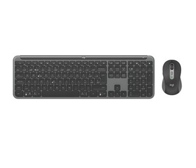 LOGITECH Tipkovnica + miš MK950 Signature Slim Combo, bežična, crna, Bolt Receiver USB