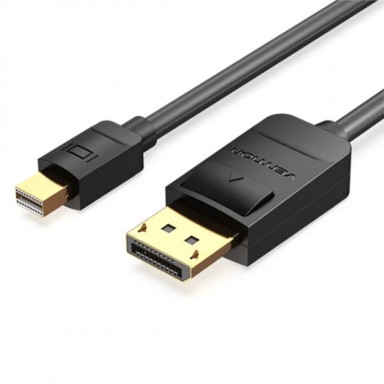 VENTION Kabel Mini DP (M) na DP (M), 1,5 m, crni