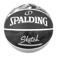 SPALDING Košarkaška lopta Sketch Dribble, gumena, crna
