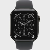 APPLE Watch Series 11, 42 mm, sivi, crna sportska narukvica, M/L