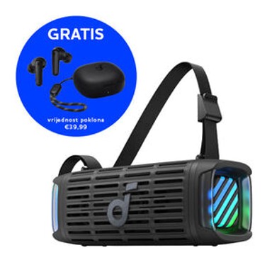 ANKER Bluetooth zvučnik Soundcore Boom 3i + slušalice R50i SOUNDCORE, 50W, Bluetooth, crni