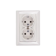 Utičnica podžbukna s poklopcem 2P+PE VISAGE krem 16A-250V