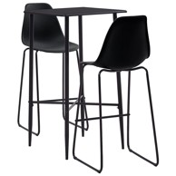 Barski set, plastika, crna, 5 kom