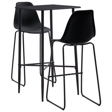 Barski set, plastika, crna, 5 kom