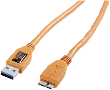 TETHER TOOLS Kabel za fotoaparat TetherPro USB 3.0 A/Micro B, 4,6 m, narančasti