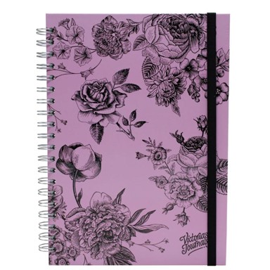 Kolegij Blok, A4, crte, 120 listova, s gumicom, flowers