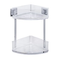 WENKO Kupaonska polica Pavia kutna zidna Vacuum-Loc® 19,5x28 cm