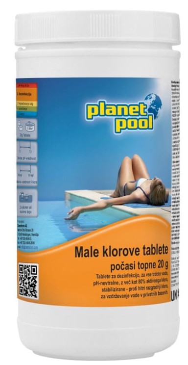PLANET POOL Male tablete klora, 1 kg - sporo otapanje
