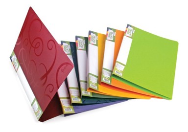 Mapa sa spiralnom kopčom Barocco narančasta