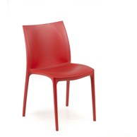IPAE PROGARDEN Plastična stolica Zip 46x54x82 crvena