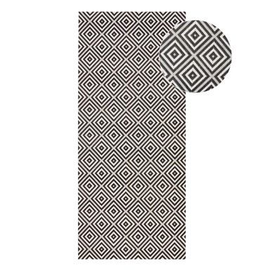 NORTHRUGS Vanjski tepih Karo 80x200 cm, crno-bijeli