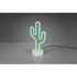TRIO Bijela LED stolna lampa (visina 29 cm) Cactus 