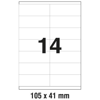ZWECKFORM Etikete ILK 105x41 mm 3477 100 listova