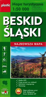 Turistička karta Šleskih Beskida 1:50 000, plastificirana