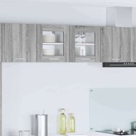 Viseći ormarić, Riga, s policom 2 kom, 40 x 31 x 40 cm, sivi sonoma