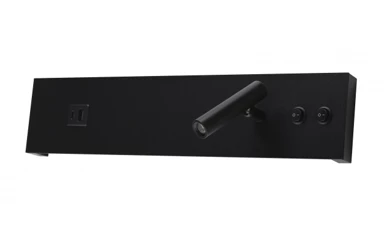 LED zidna svjetiljka, 11 W, IP20, ON/OFF prekidač, USB, 4200 K, crna