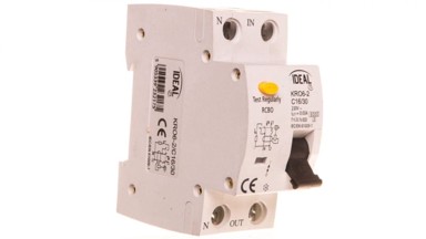 KANLUX Diferencijalni prekidač 2P C 16A 0,03A tip AC KRO6-2/C16/30