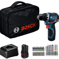 BOSCH Bušilica odvijač GSR 12V-32 Professional 12V s priborom i torbom, plavo-crna