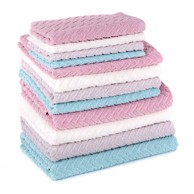 LIVING IN Ručnik frotir s bordurom WAVE- 70x140 cm sivi