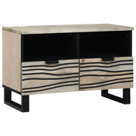 Centri za zabavu i stalci za TV, 70x33.5x46 cm, bijela i crna